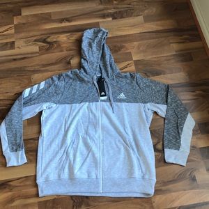 Adidas Zip Up Hoodie, Size XXL.